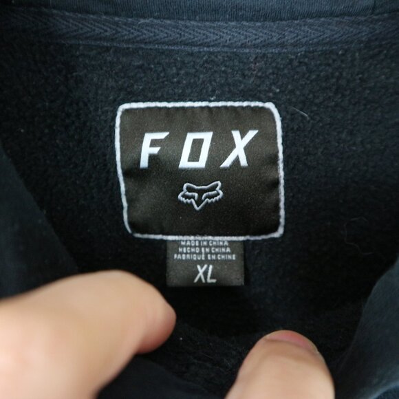 Fox Y2K Graphic Pullover Hoodie Mens XL - Picture 4 of 6
